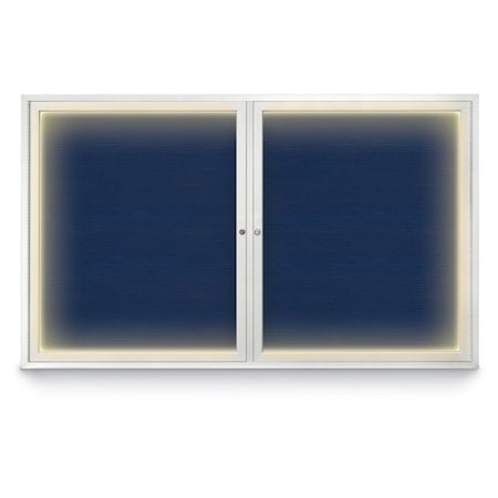 United Visual Products Indoor Enclosed Combo Board, 42"x32", Black Frame/Black Porc & Amethyst UVCB4232B-BLKPORC-AMETHY